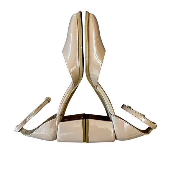 NWOT CORDANI Nida Square Toe Pump in Nude Patent - Sz 9 - Picture 5 of 7